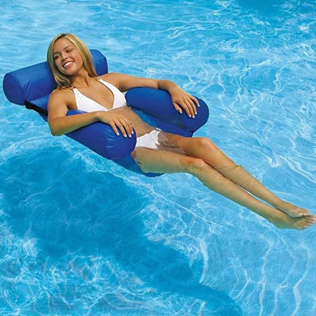 Yousehsent Water Floating Hammock - Inflatable Pool Float Lounge Chair for Adults, Portable Comfortable Swimming Pool Hammock, Floating Bed Sofa for Summer Relaxation in Pool, Lake or Beach