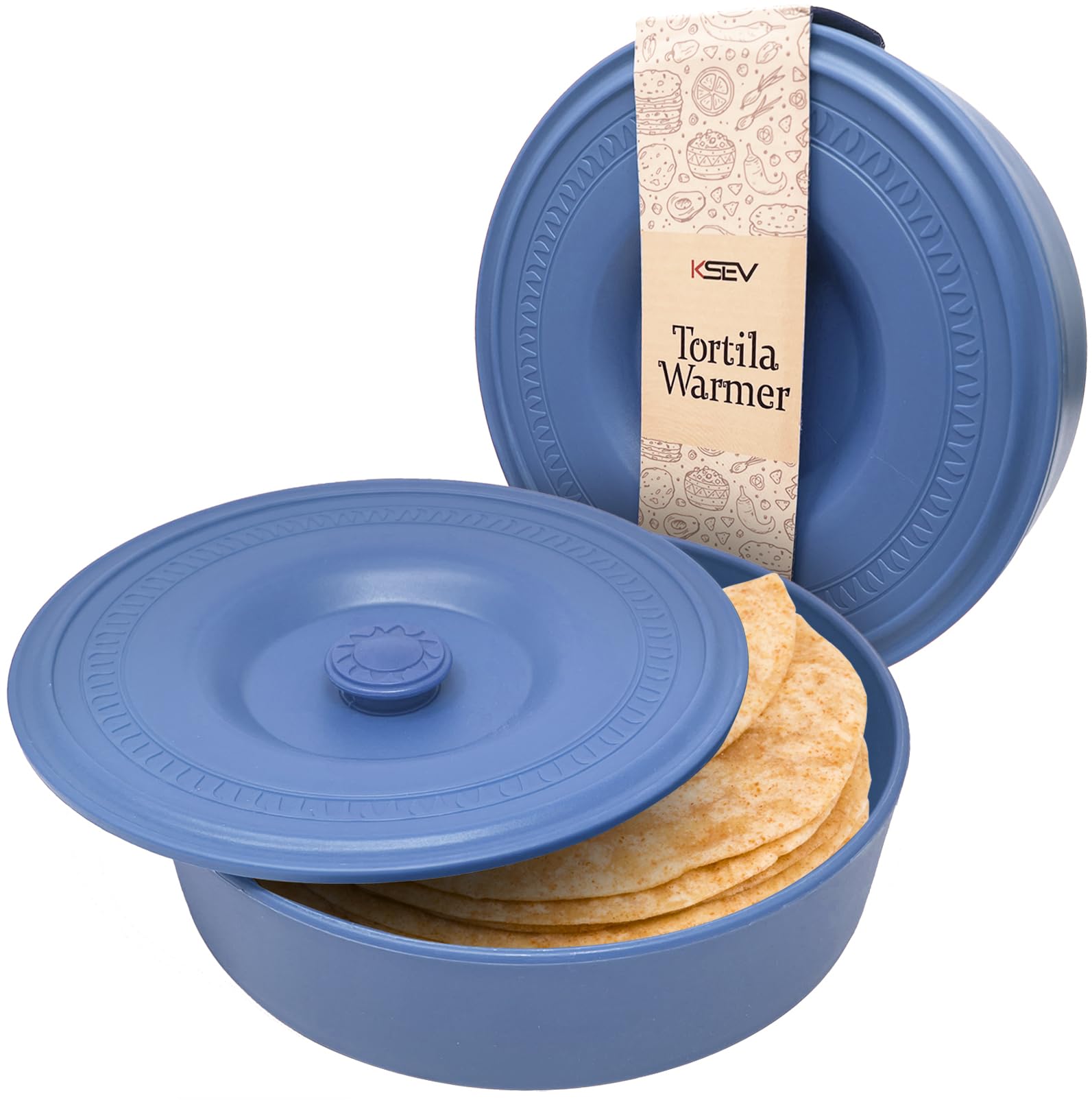 BPA-Free Insulated Tortilla Warmer with Lid (8.5