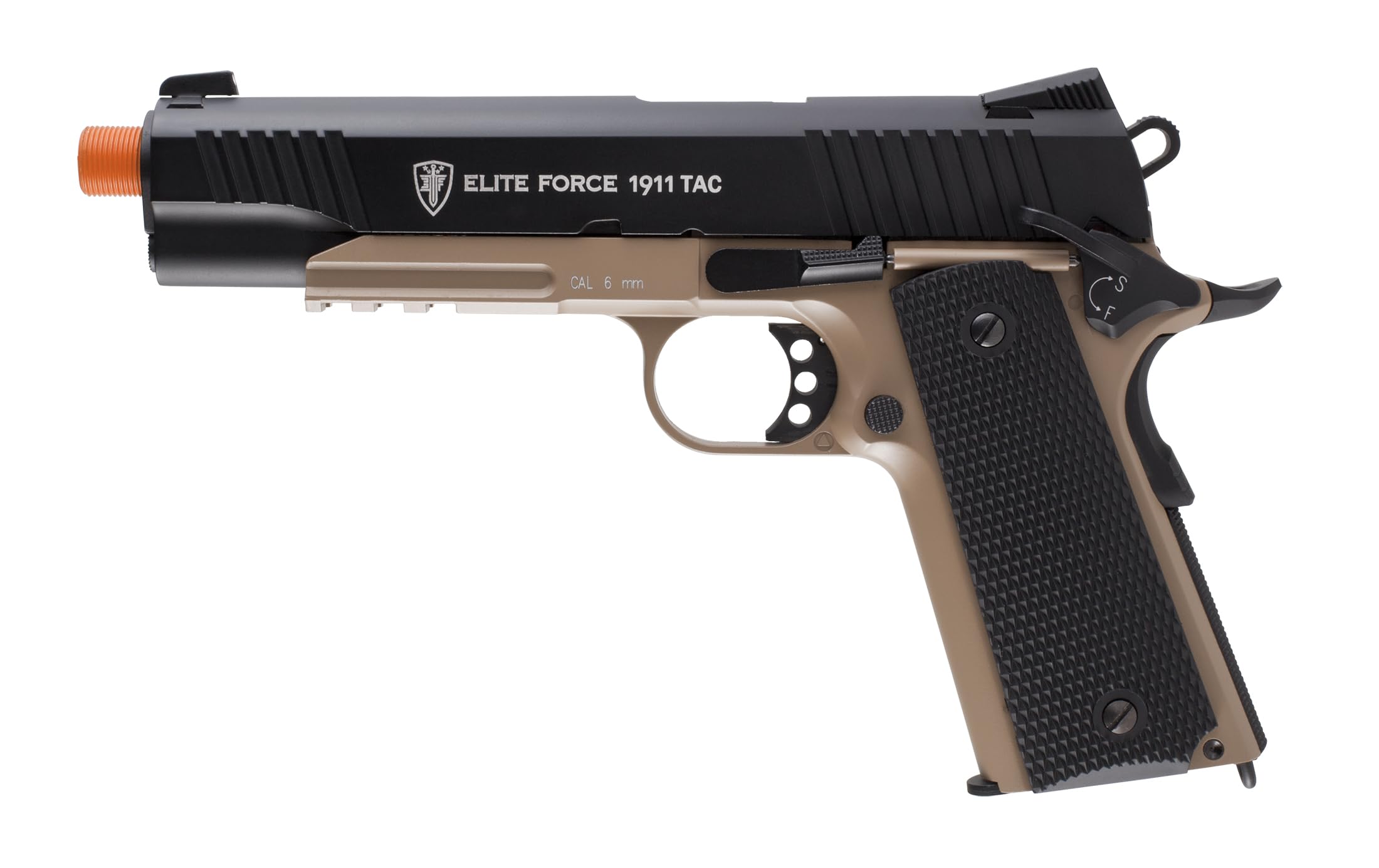 Elite Force 1911 Blowback 6mm BB Pistol Airsoft Gun - CO2 Powered, Realistic Replica for Training & Target Shooting | Outdoor & Indoor Airsoft Games