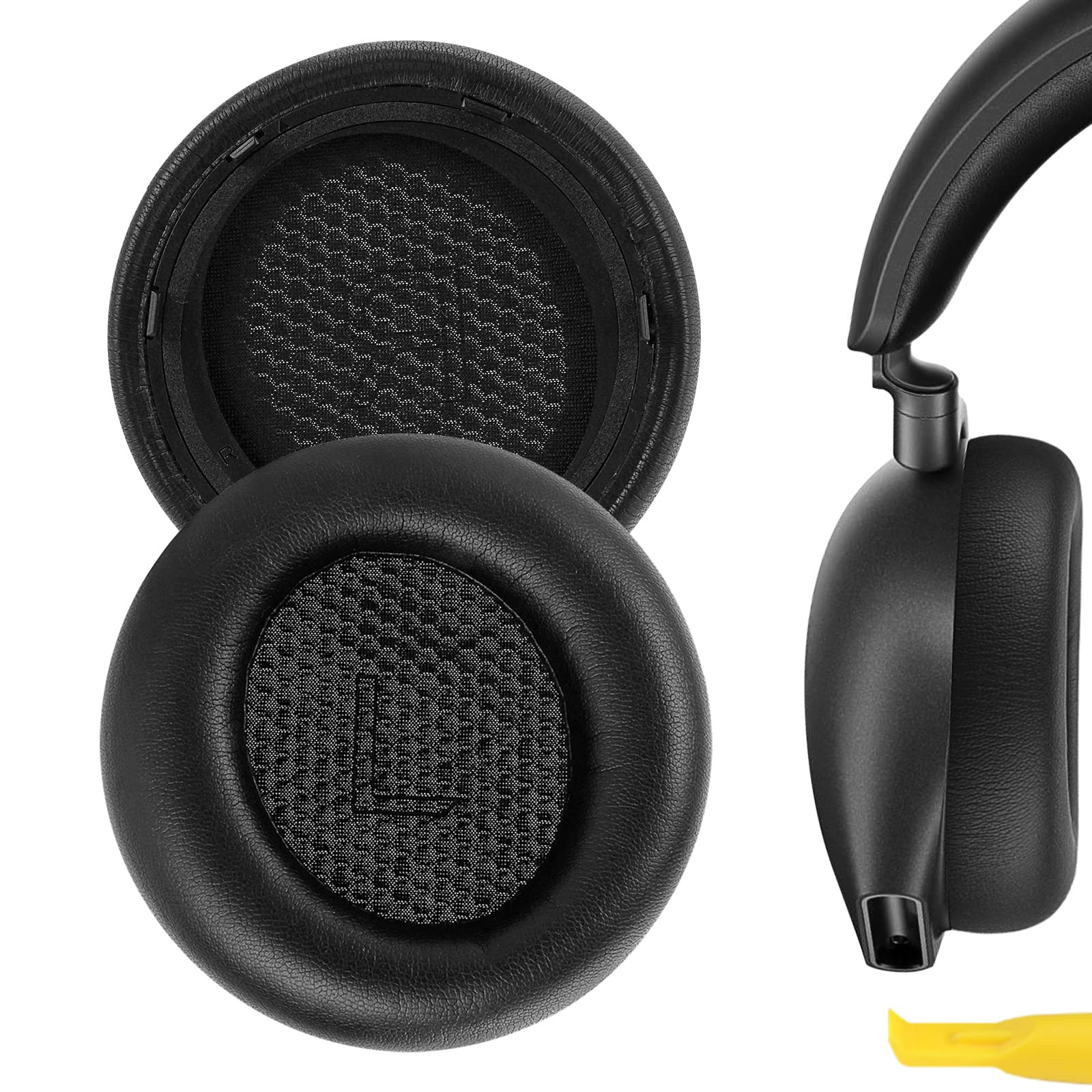 Geekria QuickFit Replacement Ear Pads for Alienware AW920H Headphones - Premium Memory Foam Ear Cushions, Noise Isolation Headset Earpads, Comfortable Ear Cups Cover Repair Parts (Black) - Perfect for Gaming, Music & Office Use