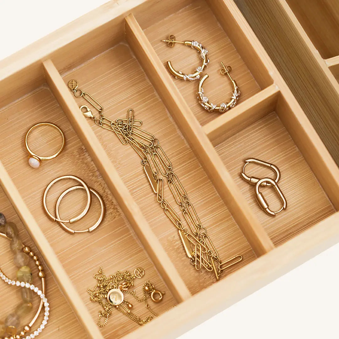 Oakley Jewelry Box for Women - Premium Wooden Jewelry Organizer with Mirror | Perfect for Necklaces, Rings, Earrings & Bracelets Storage | Great for Bedroom, Bathroom & Travel Use