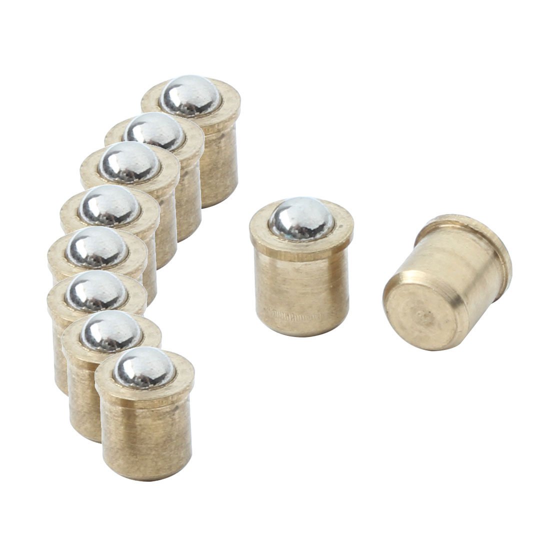 uxcell 10pcs Brass Ball Catches 3mm Dia for Furniture Drawer, Cupboard, Cabinet & Closet Door - Durable Hardware for Home Organization & DIY Projects