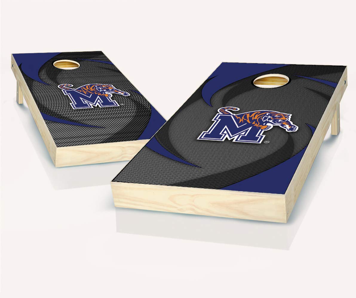 Official NCAA Team Logo Cornhole Game Set with 8 Bean Bags - Perfect for Tailgating, Backyard BBQs, and College Game Day Parties