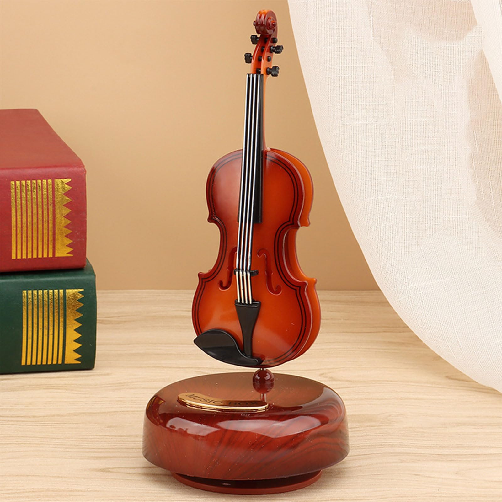 Classical Violin Music Box - Mini Replica Instrument Gift for Home & Office Decor, Perfect for Music Lovers & Classical Enthusiasts | Great for Birthday, Wedding, Anniversary Gifts & Room Decoration