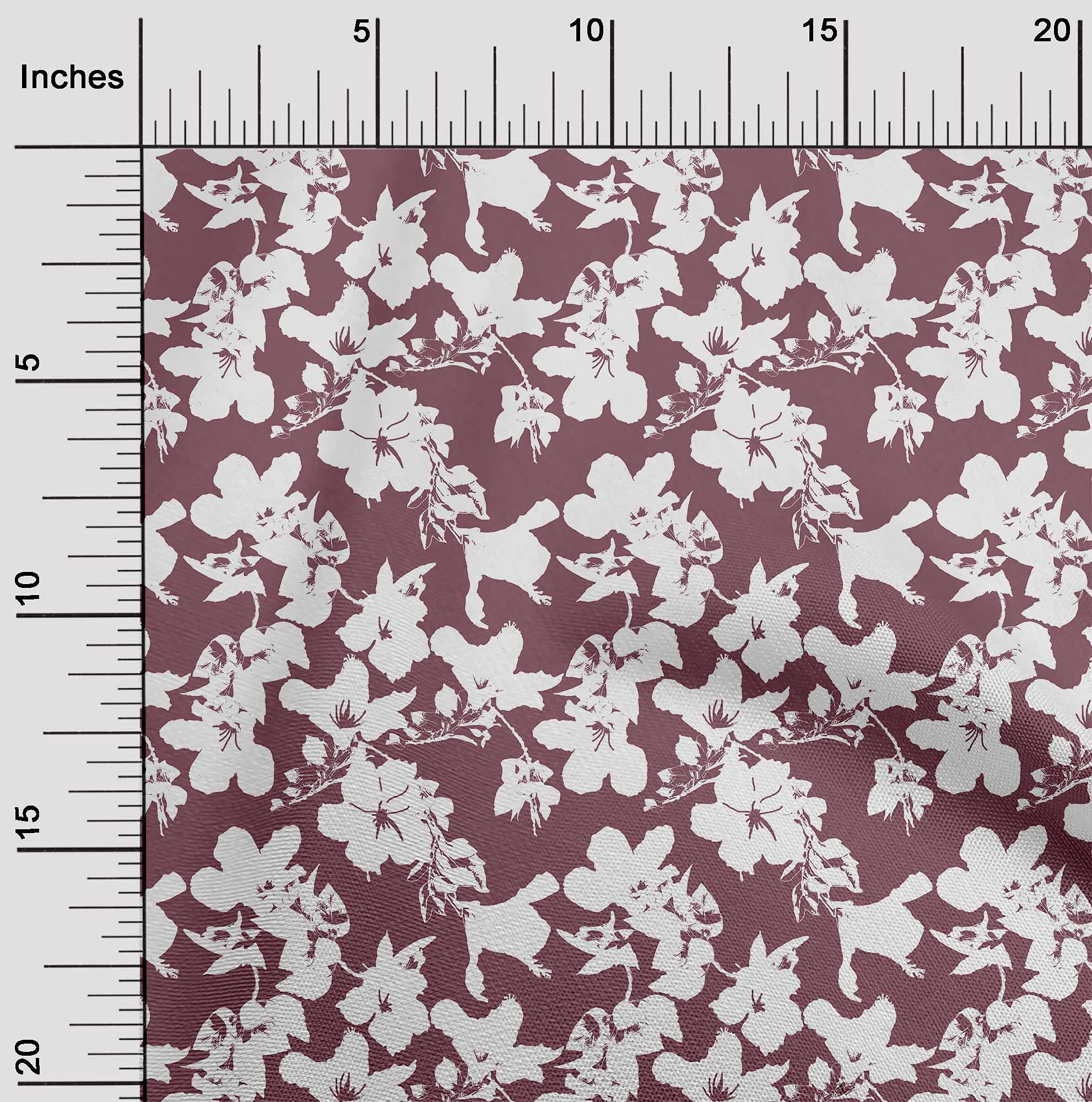 oneOone Rayon Floral Printed Fabric by The Yard - 56 Inch Wide for DIY Clothing, Dresses, Skirts & Home Decor Sewing Projects | Soft & Lightweight Material for Fashion & Crafting