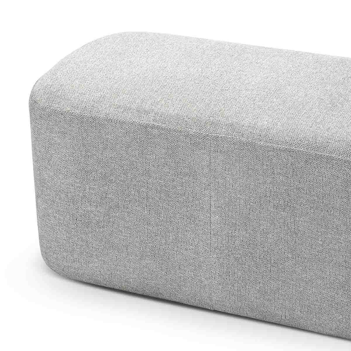 Ayla Fabric Rectangle Ottoman - Stylish and Versatile Footrest, Storage Bench for Living Room, Bedroom, or Nursery | Perfect for Extra Seating and Home Decor