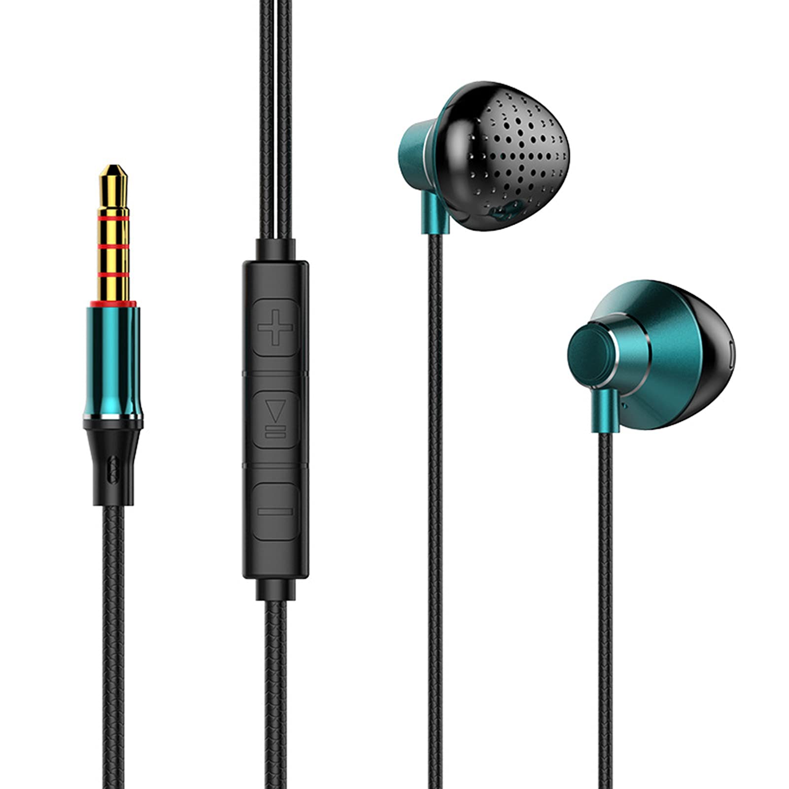 T3 Wired Gaming Earbuds with Mic - 3.5mm/Type-C In-Ear Headphones, Heavy Bass, Universal Compatibility for Smartphones - Perfect for Gaming, Sports & Workouts
