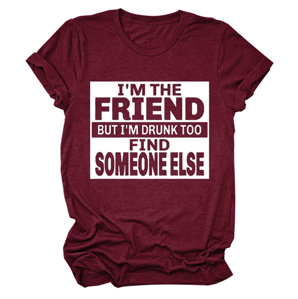 FORHVIPS Funny Graphic T-Shirt for Women - 'If Found Drunk Please Return' Humorous Tee - Perfect Gift for Friends & Party Outfits - Great for Bachelorette Parties, Girls Night Out & Casual Wear