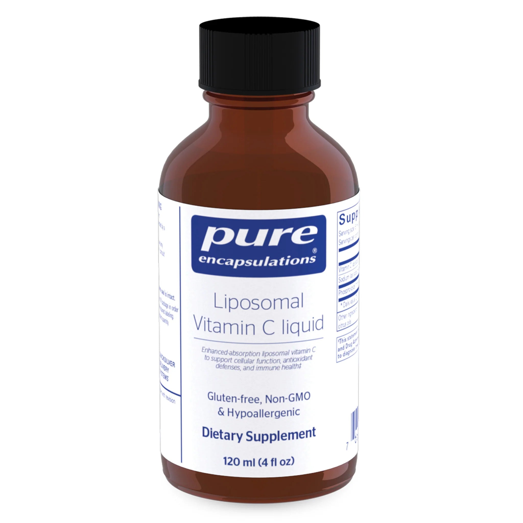 Best Liposomal Vitamin C Liquid Supplement for Immune Support & Antioxidant Benefits - Boost Energy & Skin Health at Home or On-the-Go