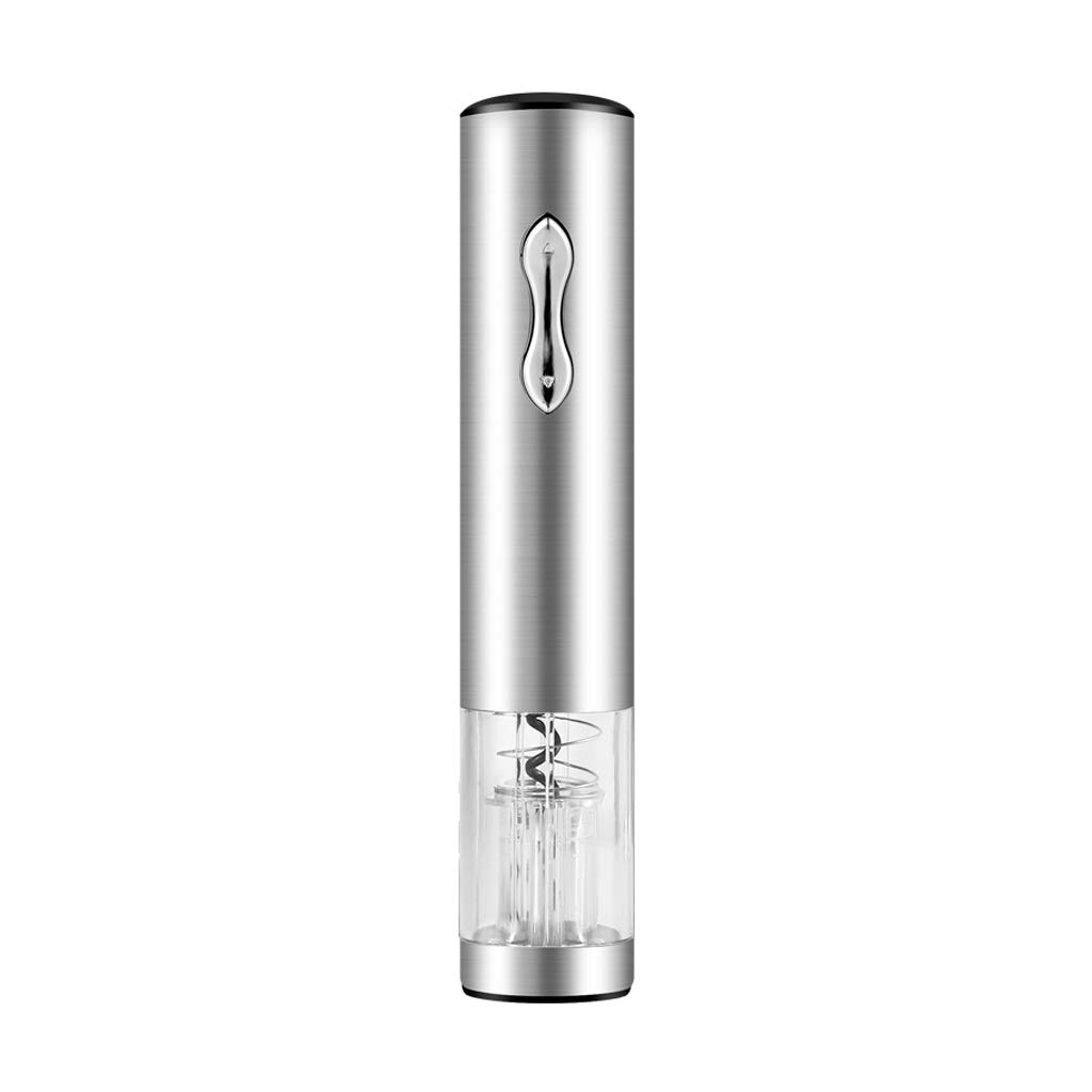 Electric Wine Bottle Opener - Automatic Corkscrew with Stainless Steel Spiral, Fast & Easy Wine Opener (Gray) - Perfect for Home Bars, Parties & Gifts