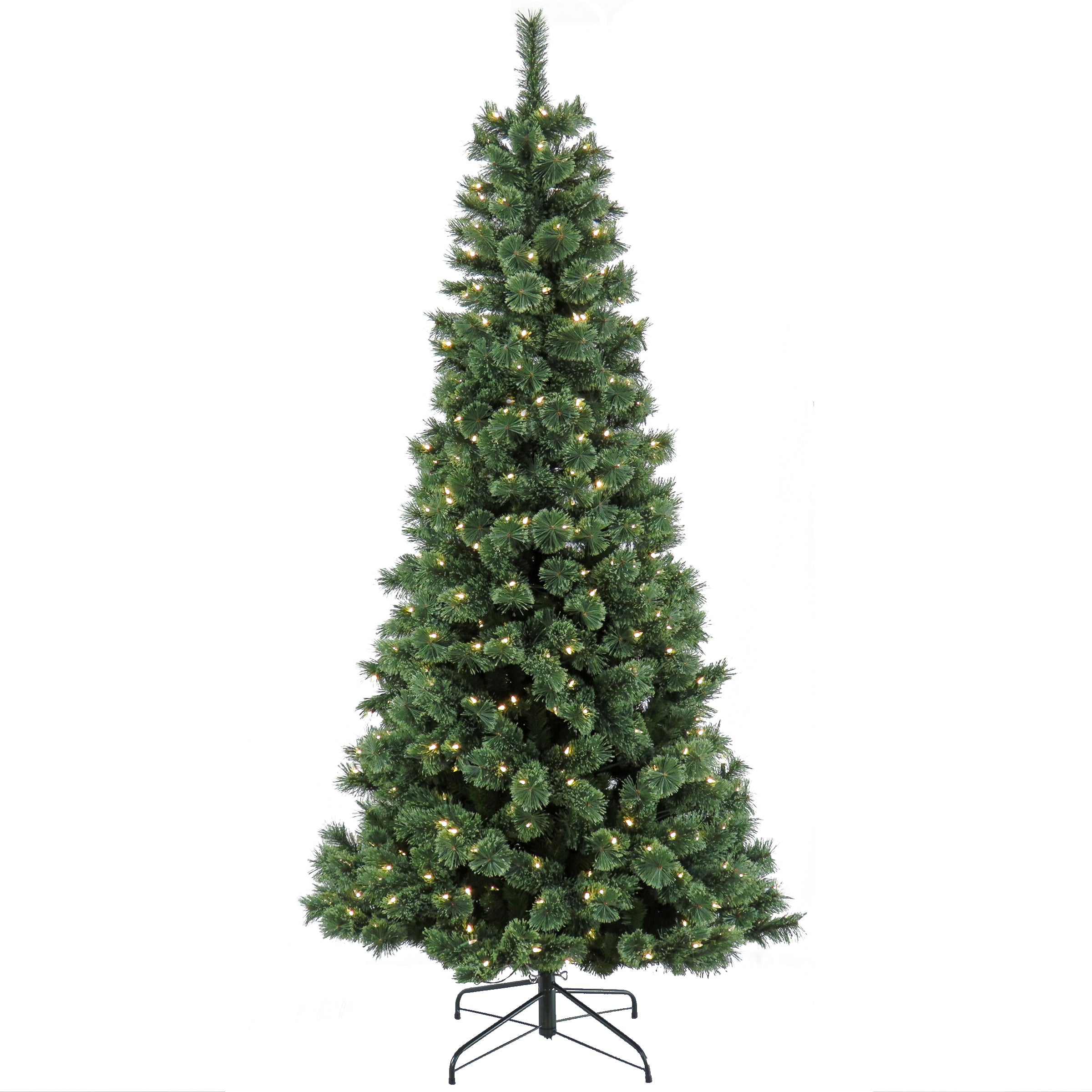 7.5 ft Pre-Lit Artificial Christmas Tree with Warm White LED Lights - Perfect for Home, Office, and Holiday Decorations