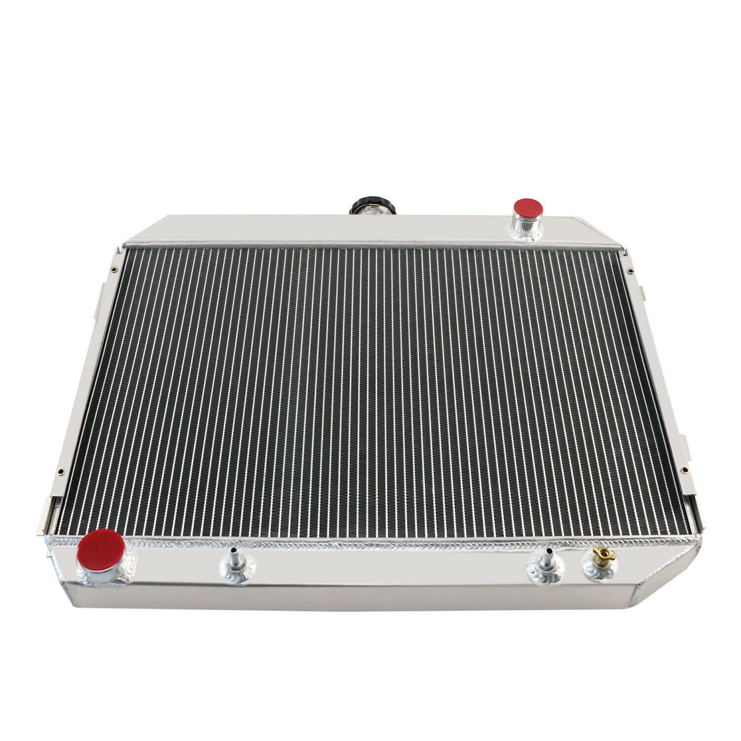 4-Row Aluminum Radiator for 1970-1974 Dodge Challenger & Charger Mopar V8 - High-Performance Cooling Upgrade for Classic Muscle Cars & Hot Rods