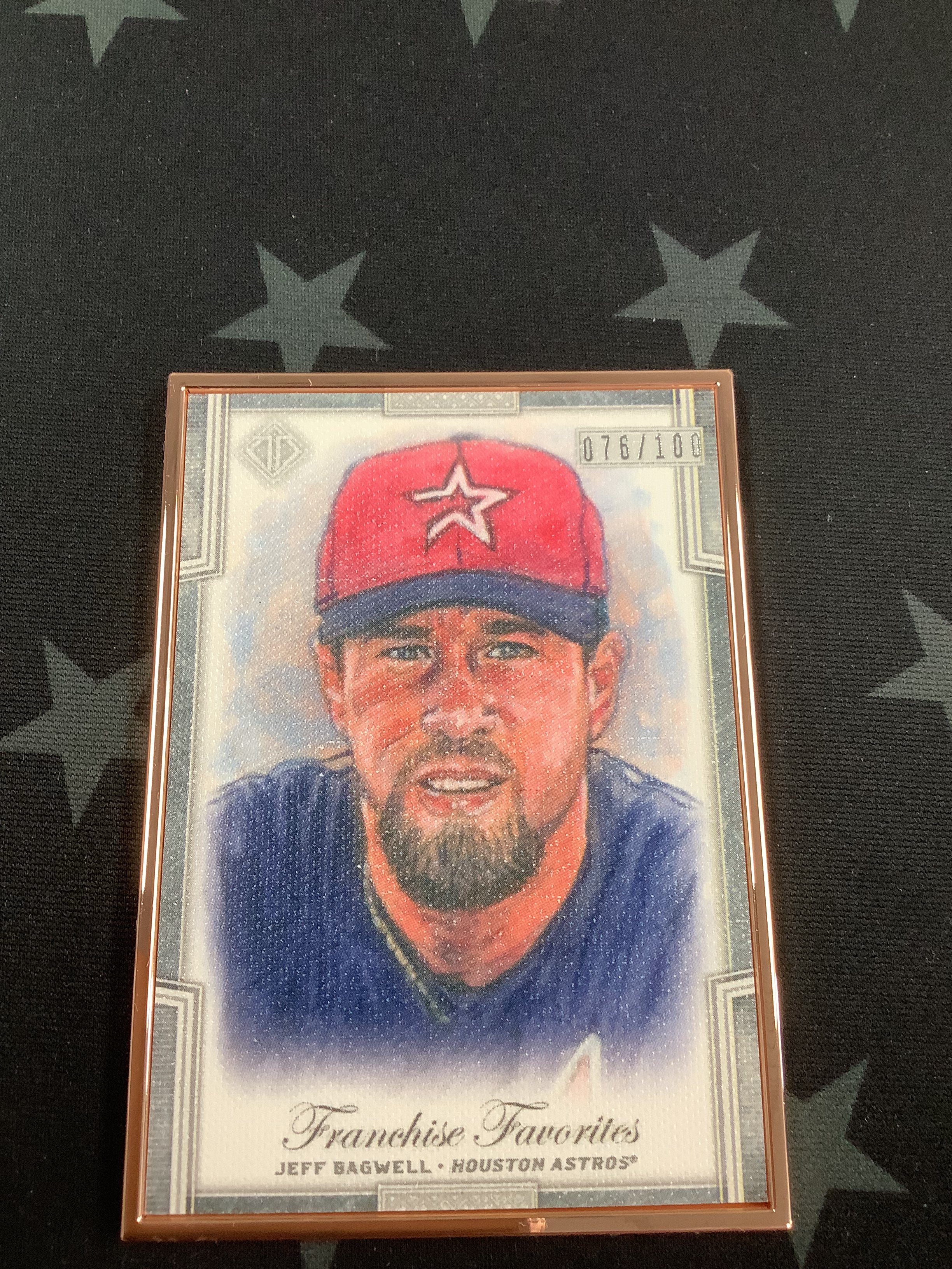 2019 Jeff Bagwell Franchise Favorites Transcendent Collection Baseball Card #FFR JB /100 - Rare Collectible for Baseball Fans & Sports Memorabilia Enthusiasts