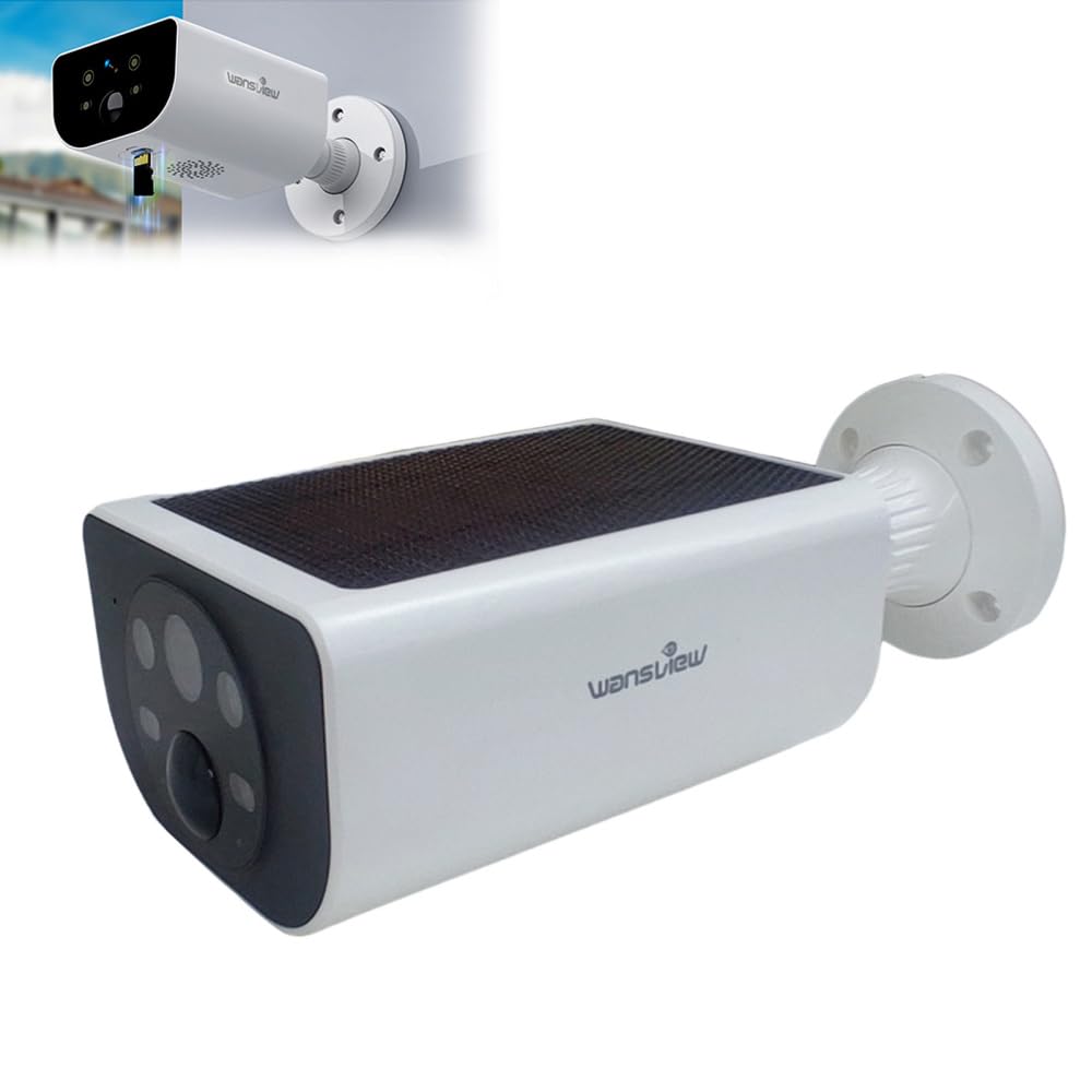 Outdoor Wireless Solar Security Camera - Waterproof, SD Card & Cloud Storage - Ideal for Home, School, Office & Public Spaces | 24/7 Surveillance & Motion Detection