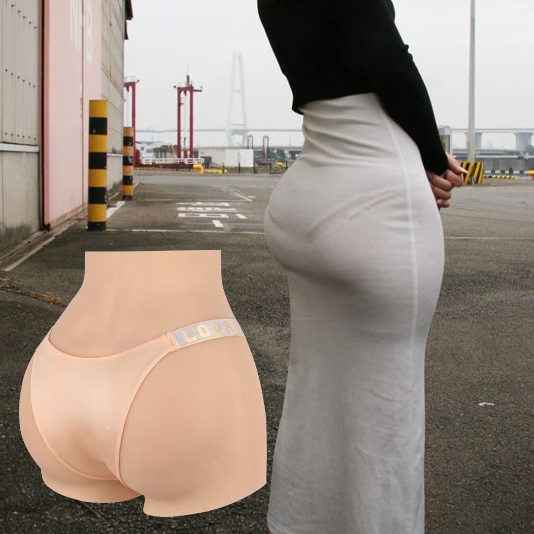 Silicone Butt Enhancer Pants for Crossdressers & Transgender - Hip & Waist Shaping Underwear for Male to Female Transformation - Perfect for Drag Shows, Cosplay & Confidence Boosting