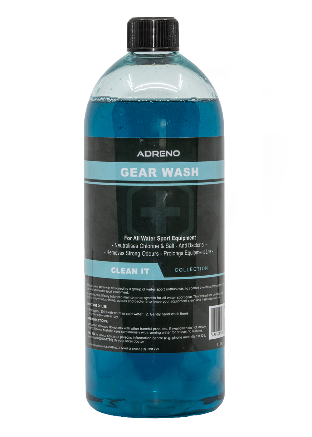 ADRENO Wetsuit & Gear Wash 1L - Eco-Friendly Cleaning Solution for Scuba Diving, Surfing & Water Sports Equipment