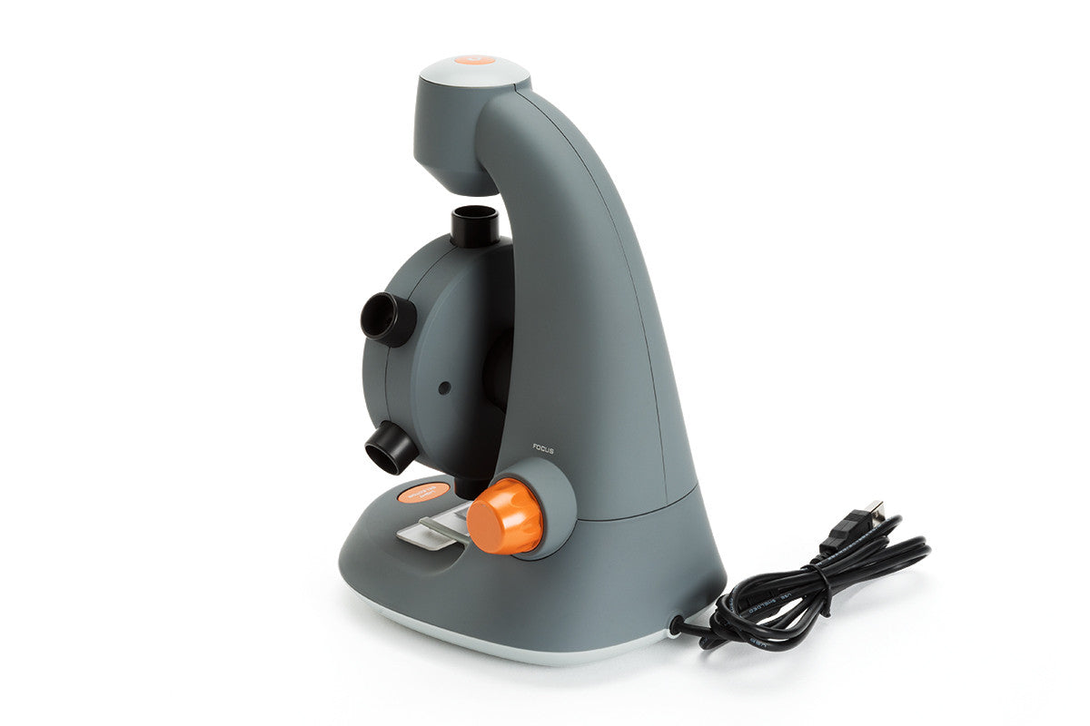 MicroSpin 2 MP Digital Microscope with Adjustable LED - High Resolution USB Microscope for Coin Collecting, Jewelry Inspection & Science Education