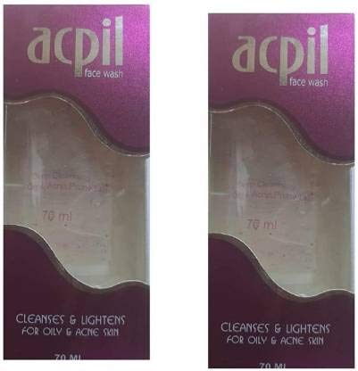 Manat Enterprise Acpil Fair Derma Face Wash for Oily & Acne Prone Skin - 70ml (Pack of 2) | Gentle Cleansing for Clear Skin | Daily Skincare Routine for Men & Women