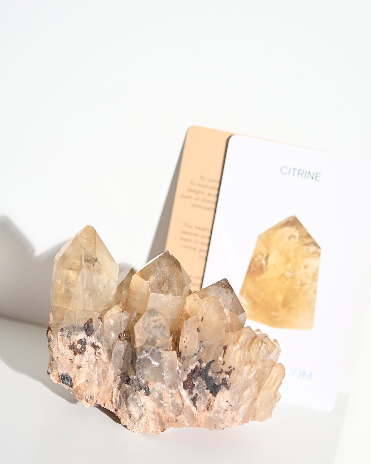 Natural Elestial Citrine Crystal Cluster - 1.2lb Raw Healing Stone for Meditation, Reiki, Chakra Balancing & Home Decor