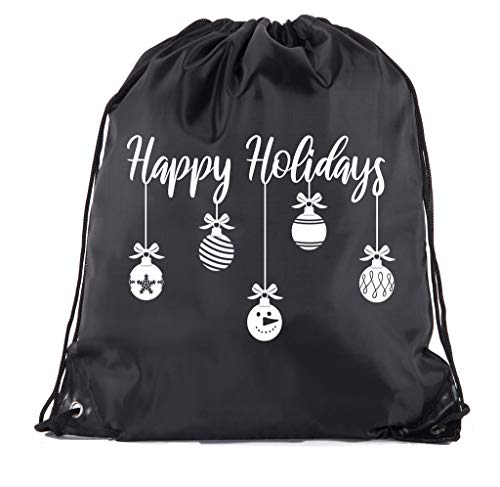 Happy Holidays-Black