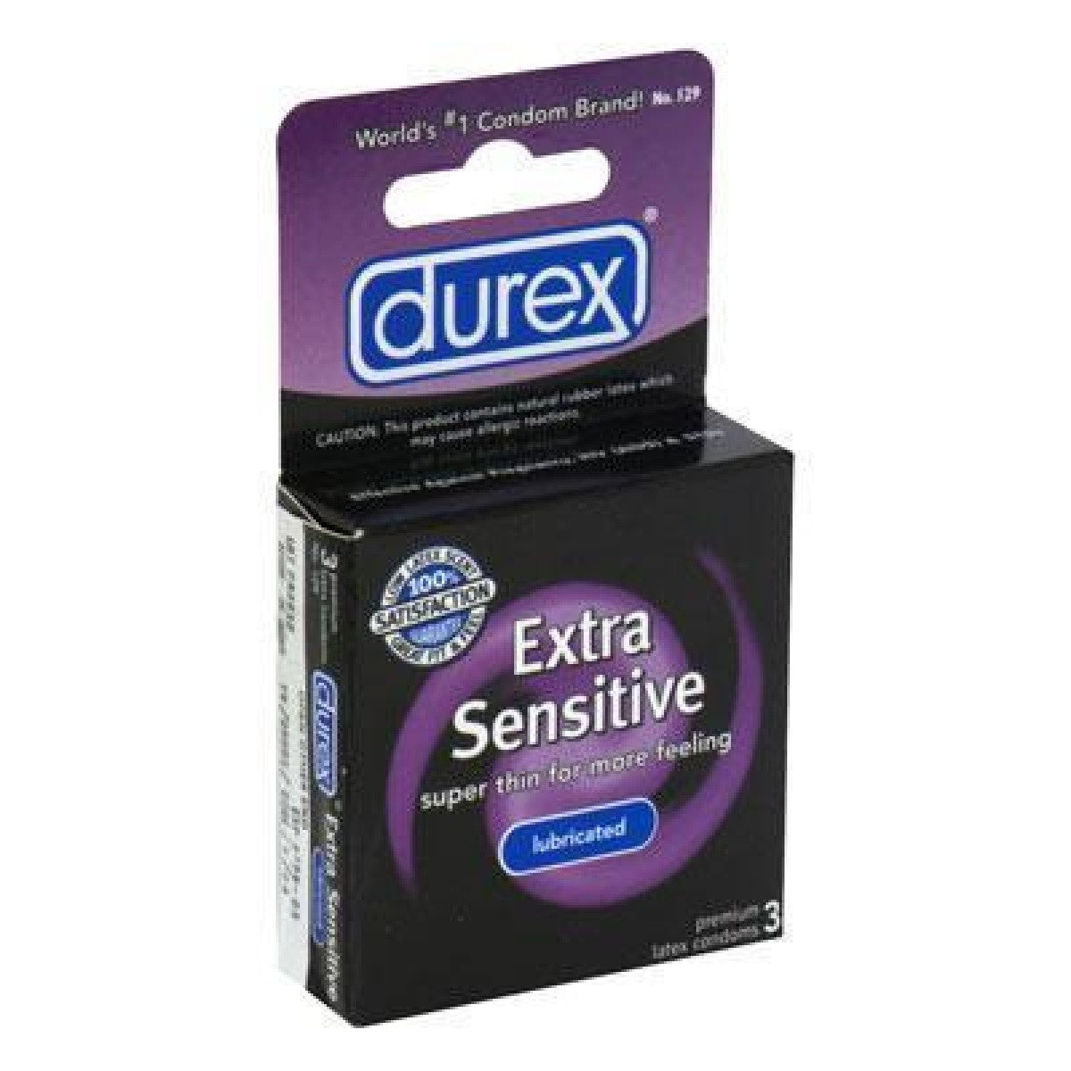 Durex Extra Sensitive Lubricated Condoms 3 Pack - Ultra Thin for Enhanced Pleasure & Protection | Perfect for Couples & Sensitive Skin