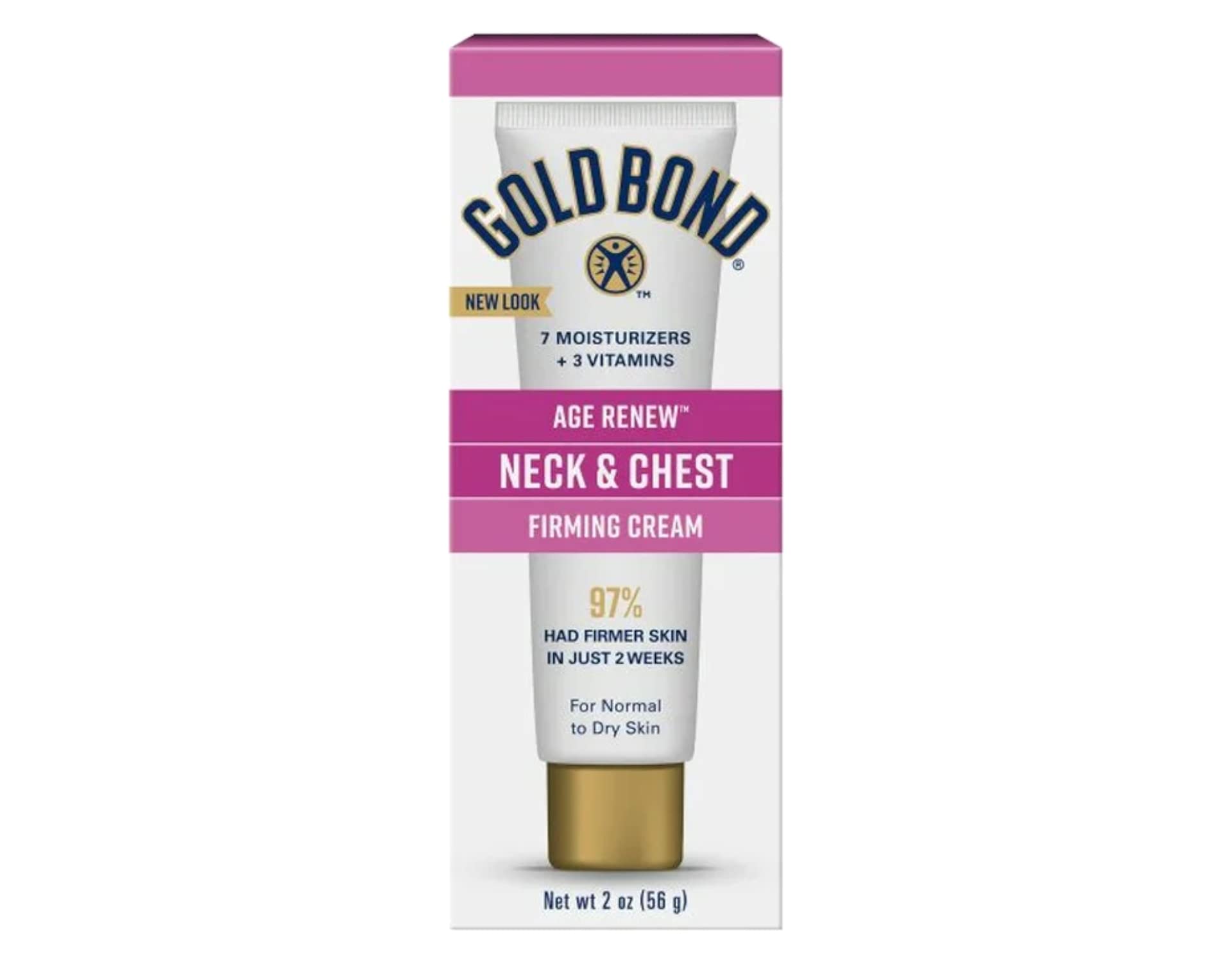 Gold Bond Ultimate Firming Neck & Chest Cream - Anti-Aging & Moisturizing Treatment, 2 Oz (12 Pack) | Tightens Skin & Reduces Wrinkles for Women & Men | Perfect for Daily Skincare Routine & Night Care