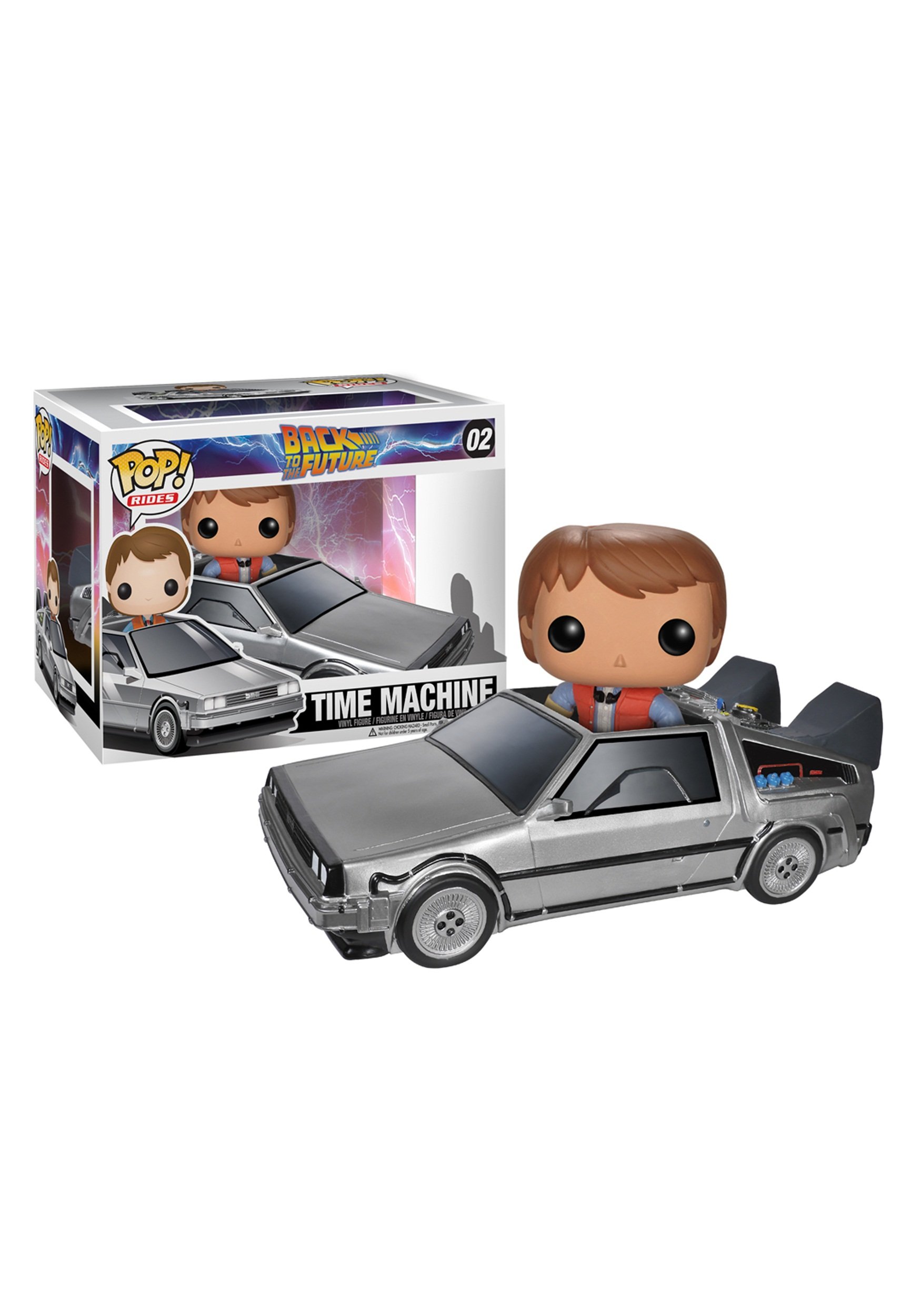 Funko POP Back to The Future Delorean Vinyl Figure - Marty McFly & Doc Brown Collectible Toy for Movie Fans & Home Decor