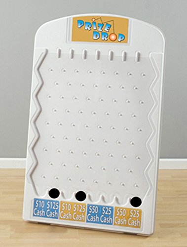 White Prize Drop Plinko Board Game for Trade Shows & Marketing Events - 80,000 Prize Holders - Perfect for Carnival Games, Fundraisers & Corporate Promotions