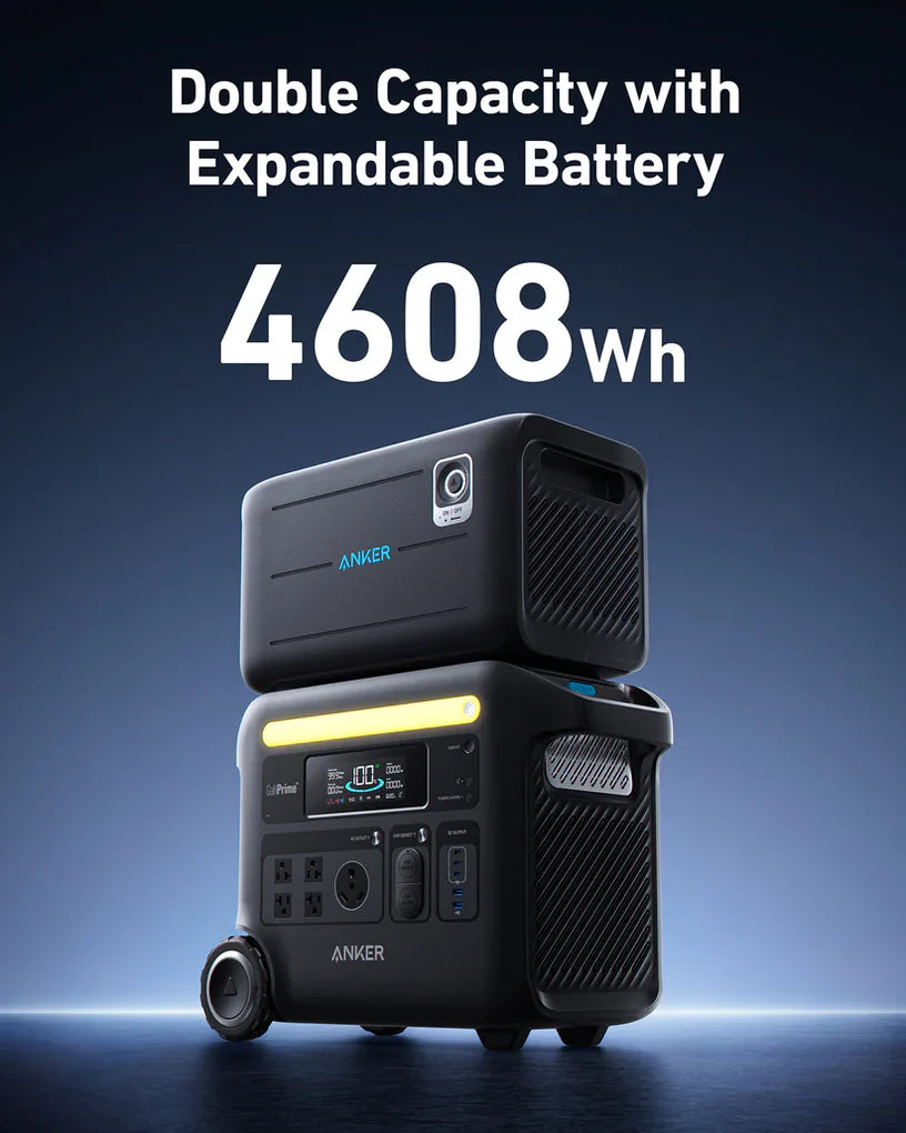 Anker SOLIX BP2600 2560Wh Portable Power Station - Solar Generator for Home Backup, Camping & Outdoor Adventures