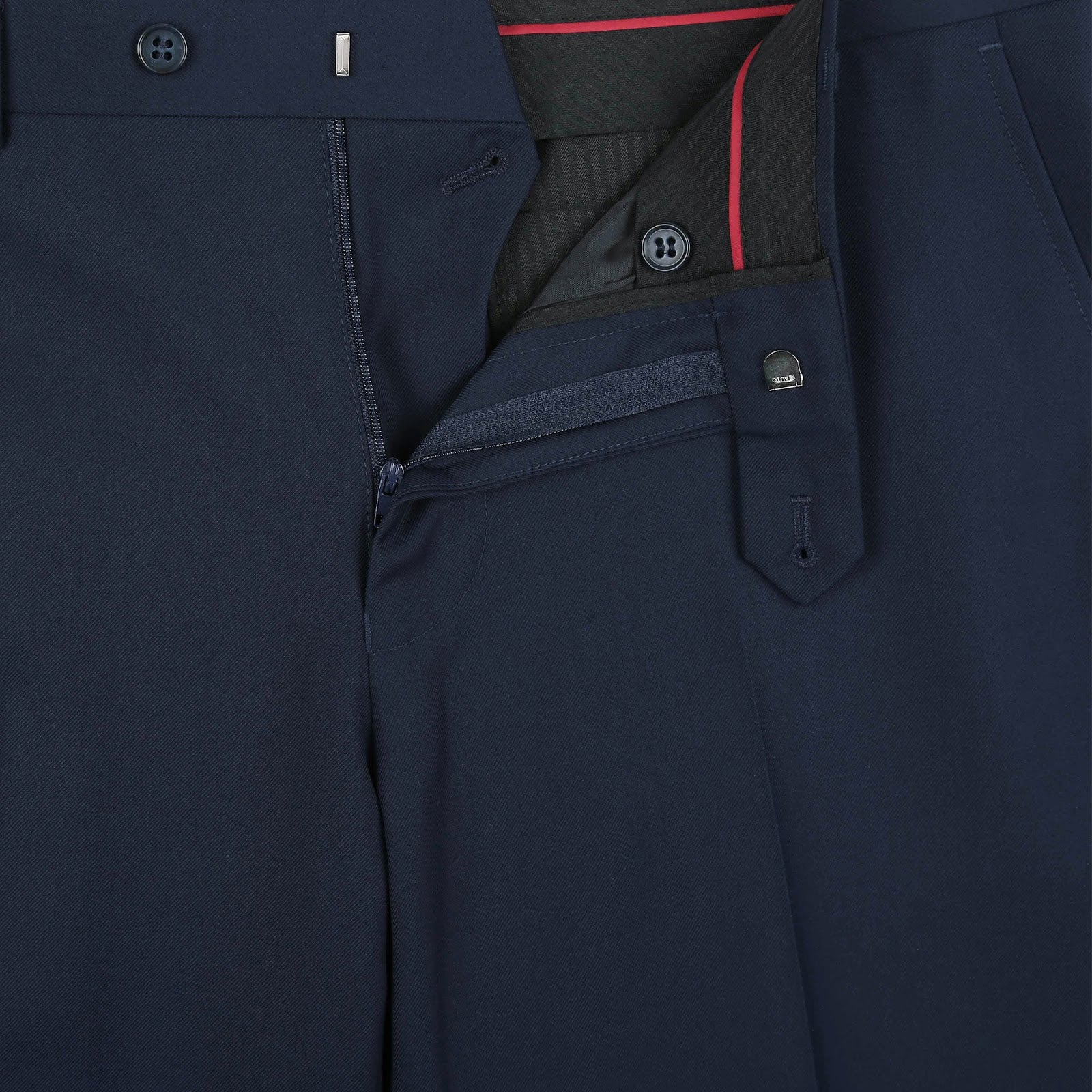 Alessandro Vitello by Renoir Navy Blue 2-Piece Slim Fit Single Breasted Notch Lapel Suit for Men | Business Formal Attire | Wedding, Office & Special Occasion Wear