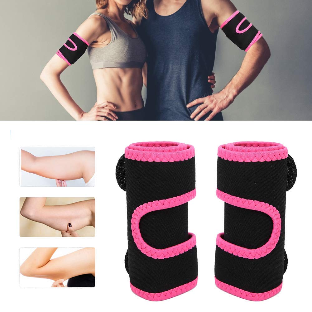 ZJchao Arm Trimmers Pair - Slimming Wraps for Men & Women, Neoprene Upper Arm Shaper for Gym Workouts, Exercise & Fast Fat Burning (Red) - Perfect for Weight Loss, Toning & Fitness Training