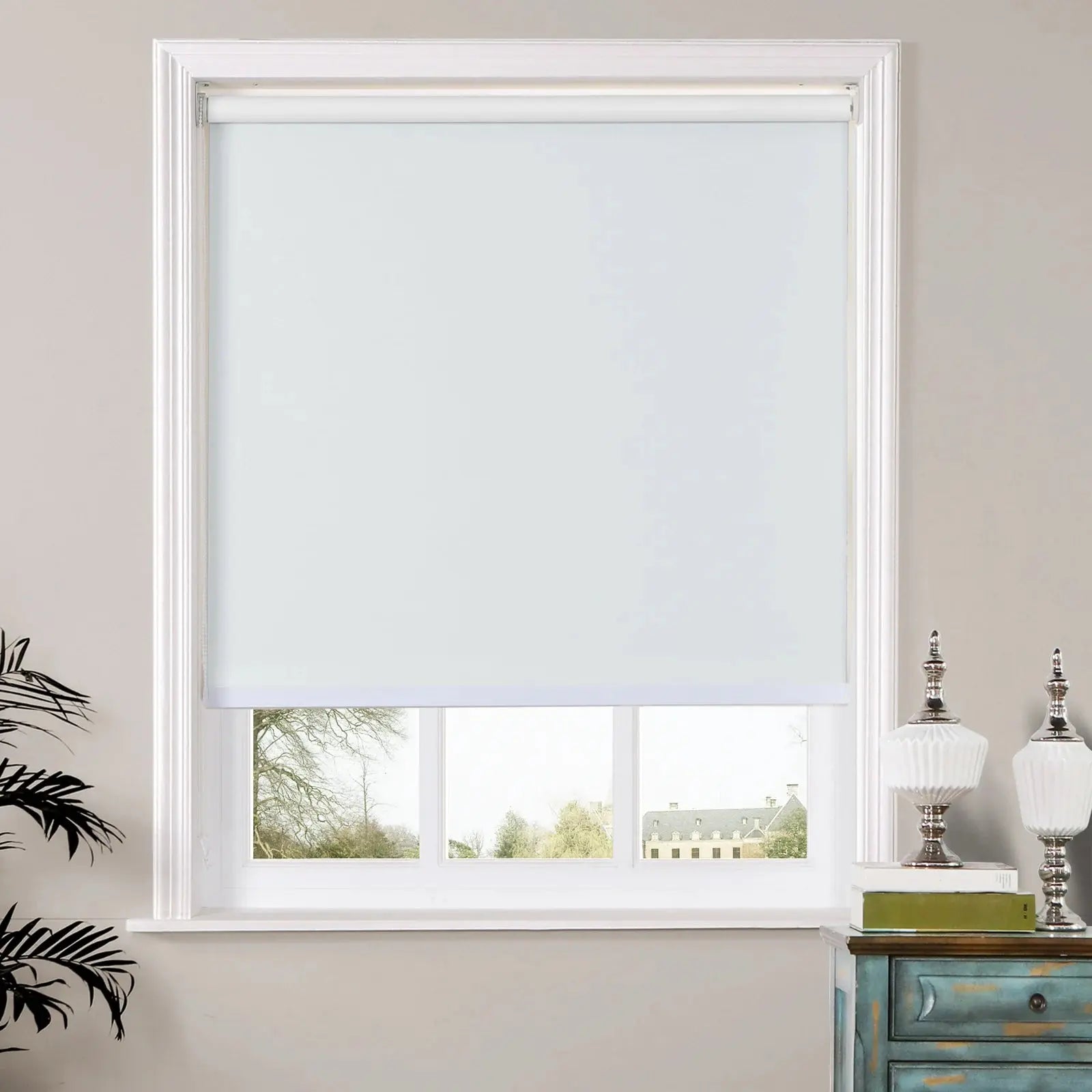 Wayne Blackout Waterproof Roller Shade with Loop Control - Perfect for Bedroom, Nursery & Home Theater Light Blocking