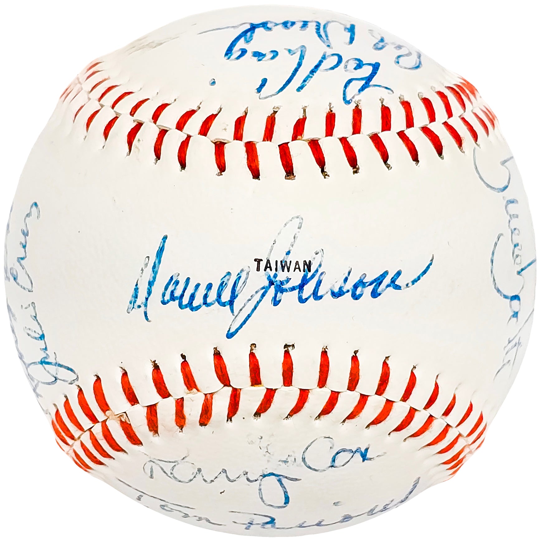 1980 Seattle Mariners Autographed Official McGraw League Baseball - 17 Signatures, Collectible MLB Memorabilia for Sports Fans & Gift for Baseball Enthusiasts - Perfect for Display, Man Cave Decor, and Sports Memorabilia Collections