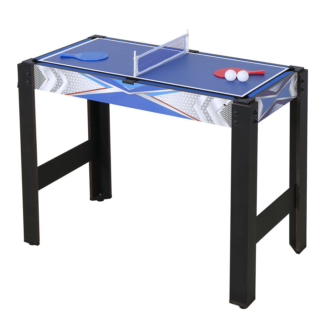 5-in-1 Multi Game Table Set - Folding Foosball, Pool, Hockey, Ping Pong & Basketball Combo for Indoor Fun (3FT) - Perfect for Game Rooms, Basements & Family Entertainment