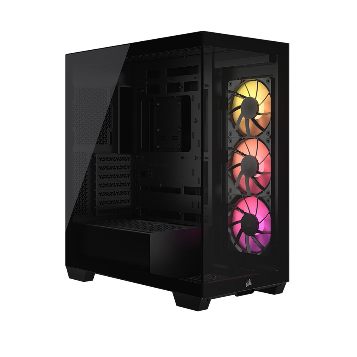 Corsair 3500X ARGB Tempered Glass Mid Tower PC Case - Black | High Airflow Gaming Computer Case with RGB Lighting for Custom Builds & Workstations