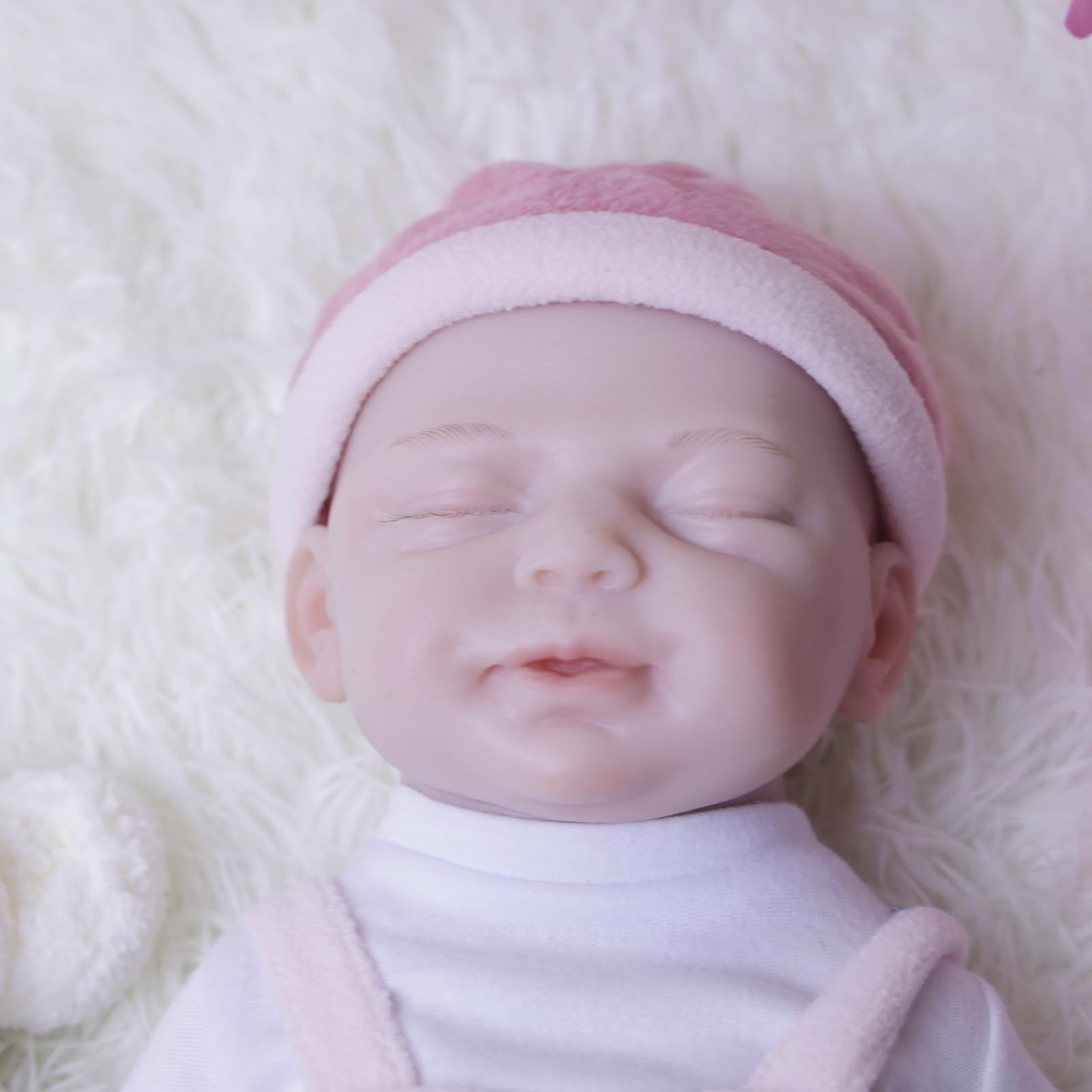 AISITE 18 Inch Realistic Reborn Baby Doll - Full Silicone Sleeping Girl Doll with Closed Eyes, Perfect Christmas & Birthday Gift for Kids Age 3+ | Great for Role Play, Collecting, and Emotional Comfort
