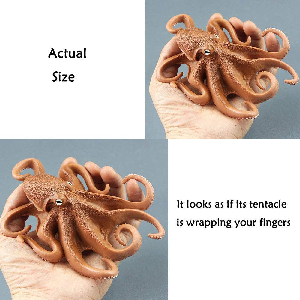 2 Pack Dutch Kraken Octopus Aquarium Decor - Lifelike Artificial Sea Creature Ornament for Fish Tank, Terrarium & Home Decor | Perfect Underwater Theme Decoration for Aquascaping & Ocean Lovers