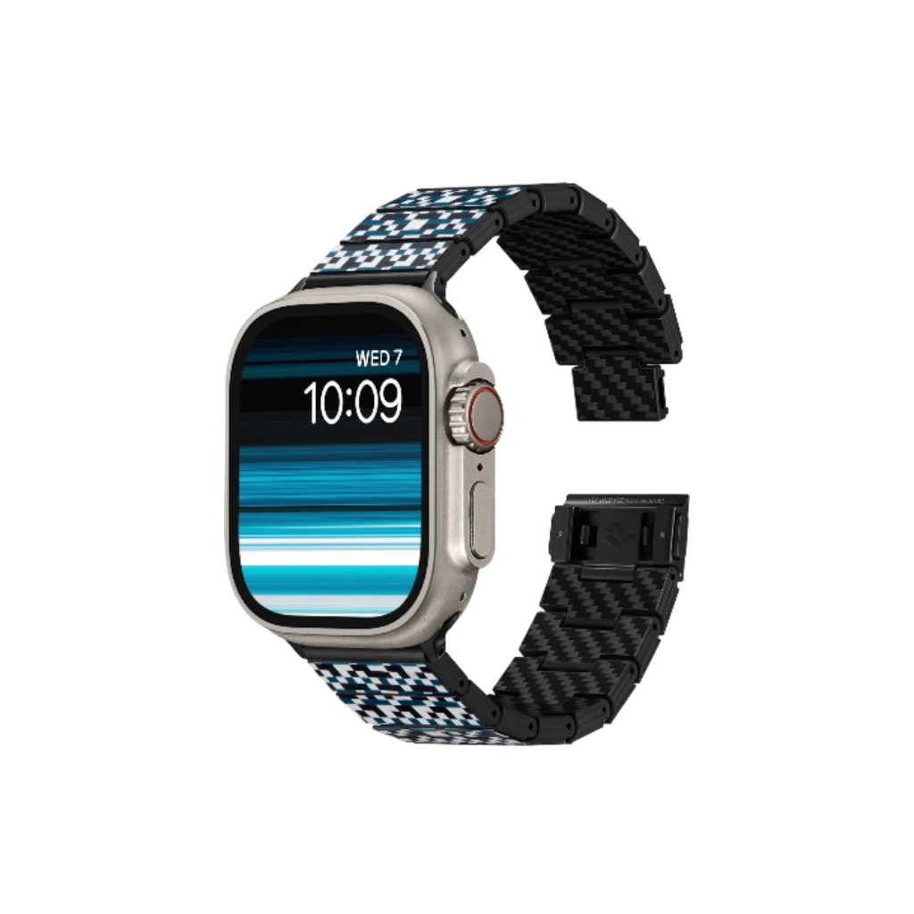 Premium Carbon Fiber Watch Band for Apple Watch Series 8/7/6/SE - Lightweight & Durable Replacement Strap for Workout, Running & Everyday Use