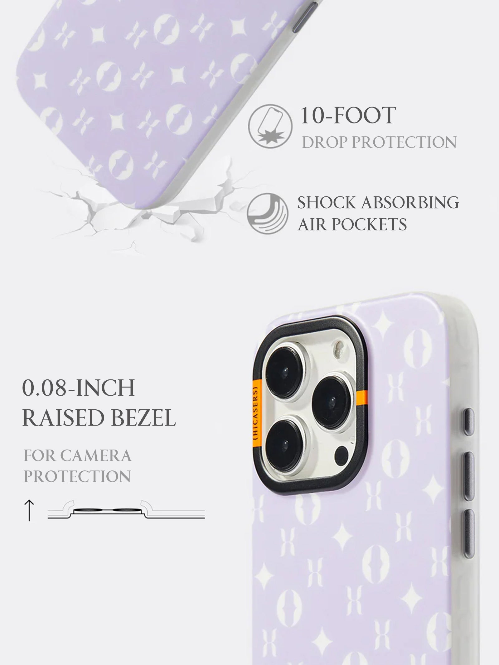 Custom Soft Lavender Phone Case with Logo - Premium Protective Cover for iPhone & Samsung - Perfect for Everyday Use, Gifts & Branding