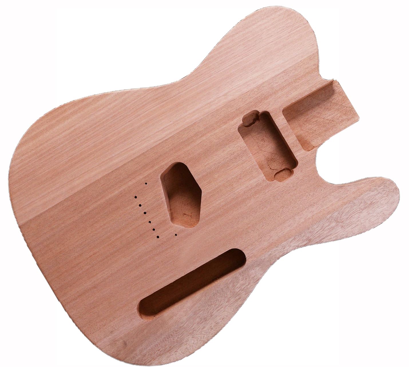 Premium Mahogany T-Style Electric Guitar Body Blank - Unfinished Solid Wood Replacement for DIY Guitar Projects | Perfect for Custom Builds, Upgrades & Luthier Work