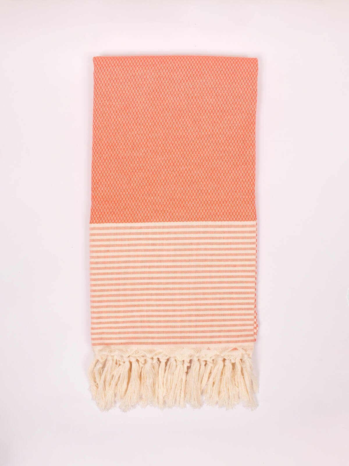 Premium Amalfi Hammam Towel - Soft & Absorbent Turkish Bath Towel for Spa, Beach, and Yoga - Lightweight & Quick-Drying Melon Color
