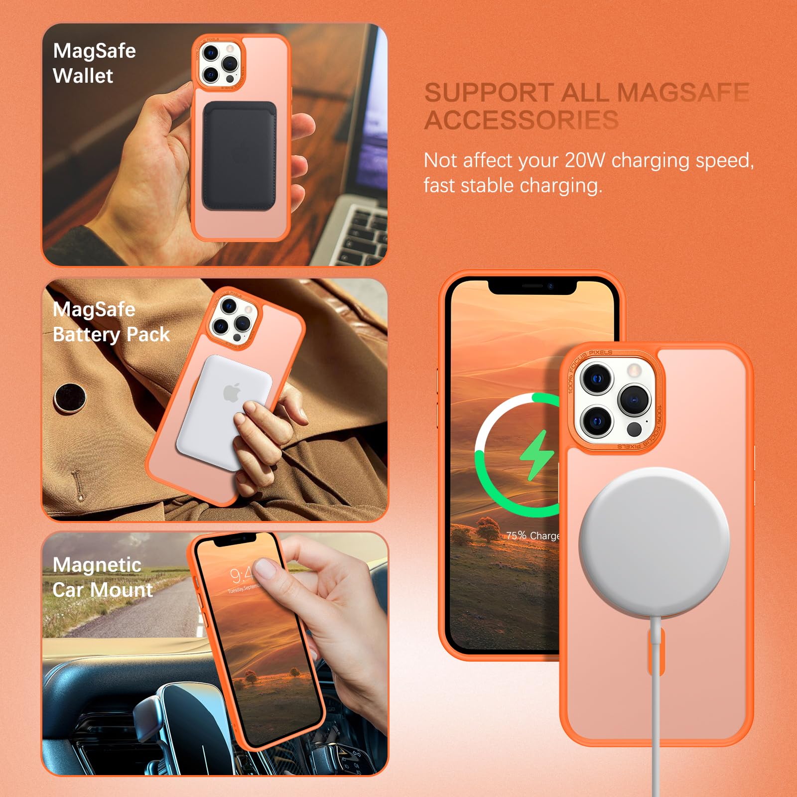 BENTOBEN Magnetic Case for iPhone 12 Pro Max 6.7