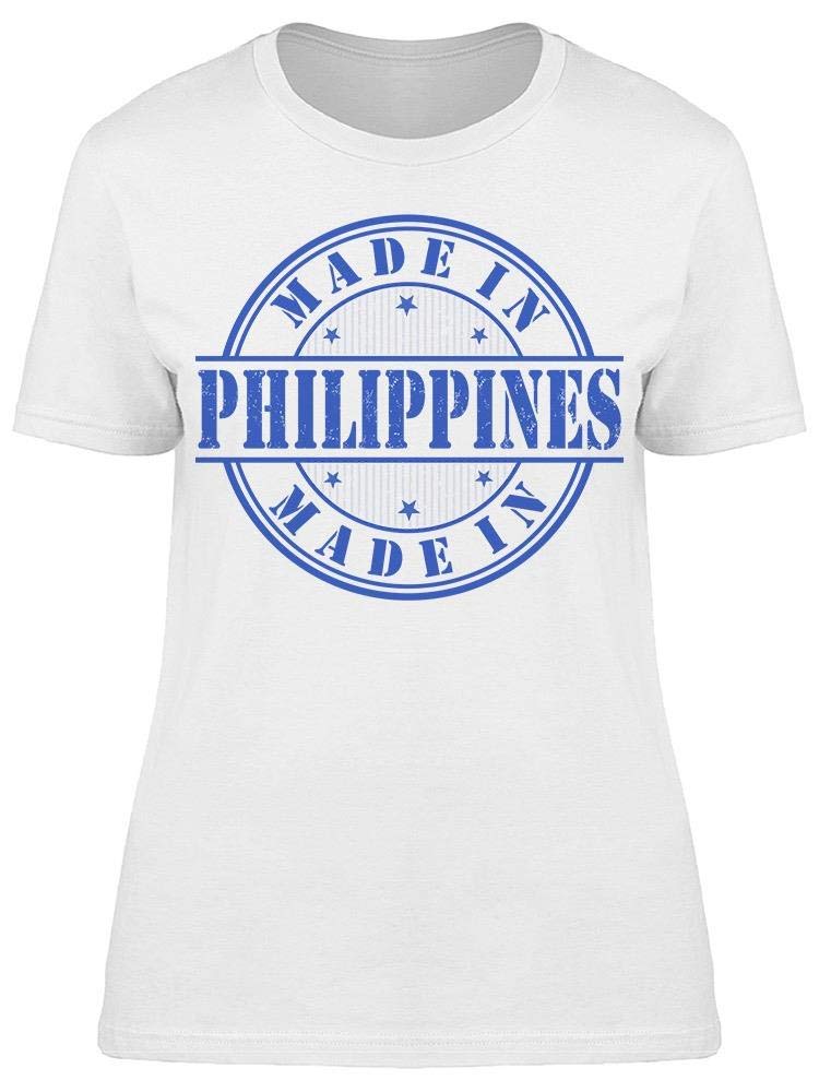 Philippines Made Women's Stamp Graphic T-Shirt - Casual Wear, Street Style & Everyday Outfit