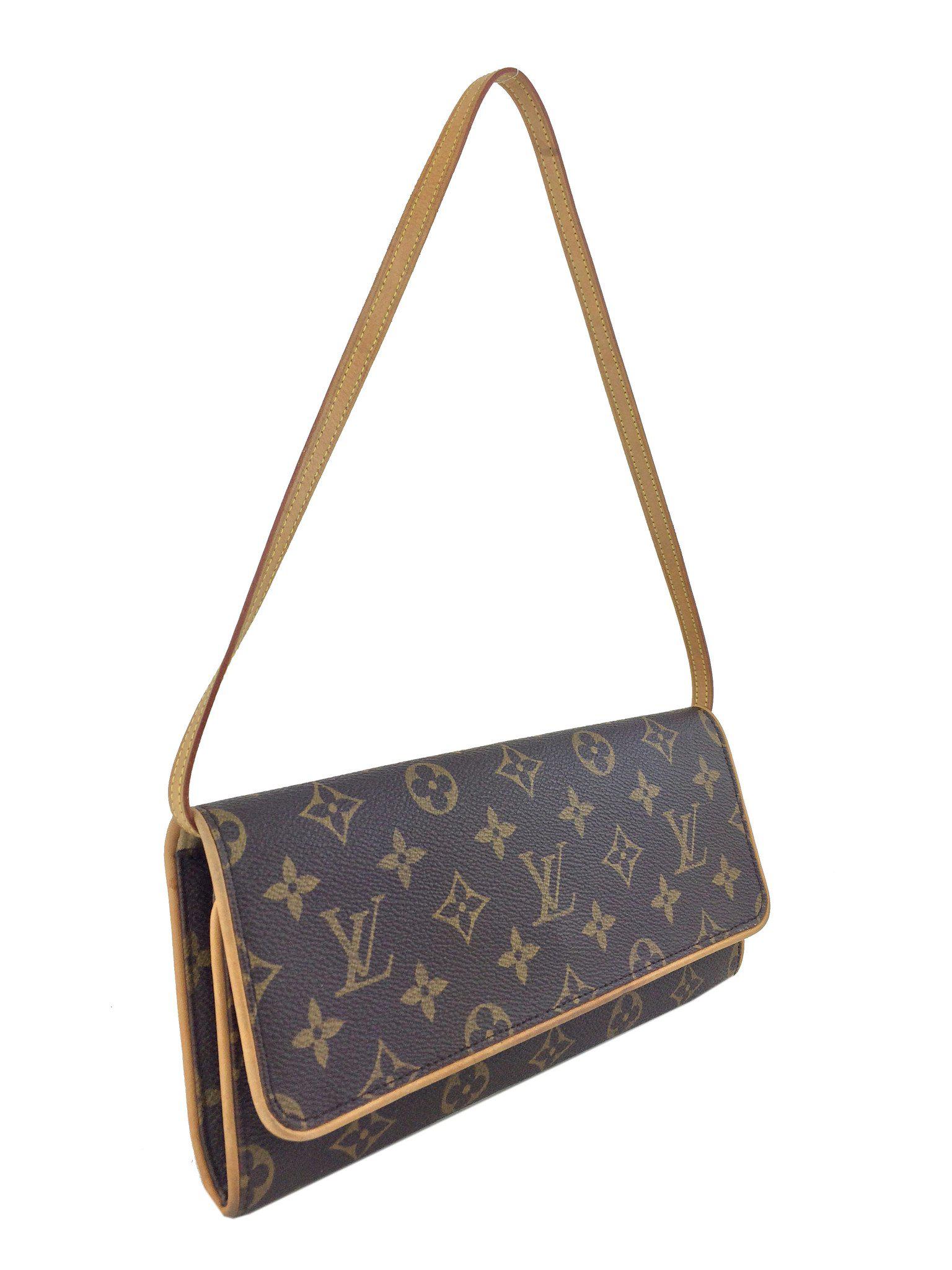 Authentic Louis Vuitton Monogram Canvas Pochette Twin GM Bag - Luxury Crossbody Purse for Women, Perfect for Date Night & Travel Accessories