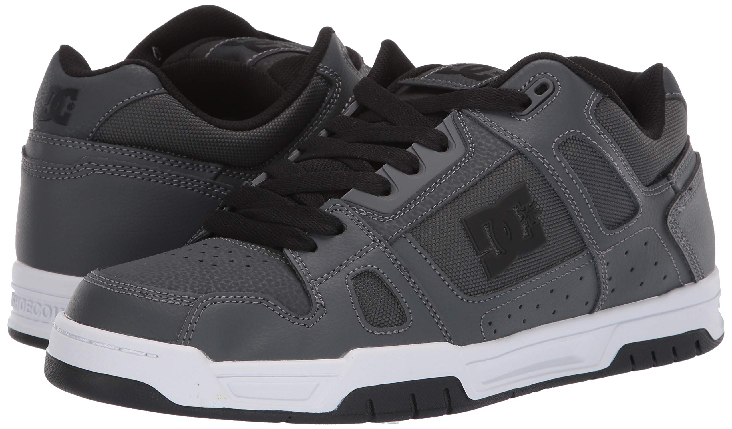 DC Men's Stag Low Top Skate Shoes - Lightweight & Durable Sneakers for Skateboarding, Streetwear & Casual Wear
