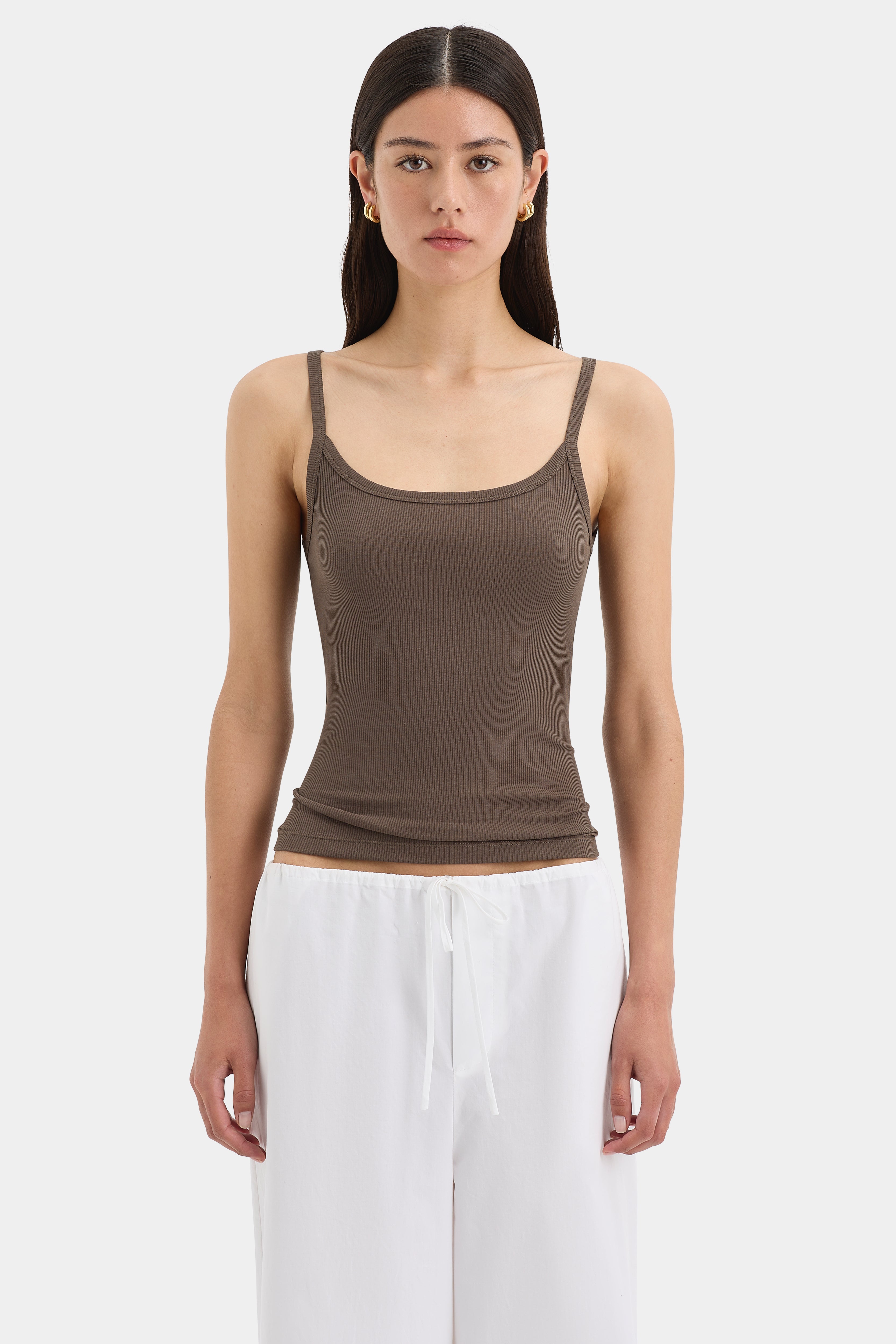 Liana Scoop Tank Top for Women - Soft Stretchy Comfortable Casual T-Shirt - Perfect for Yoga, Workout, and Everyday Wear