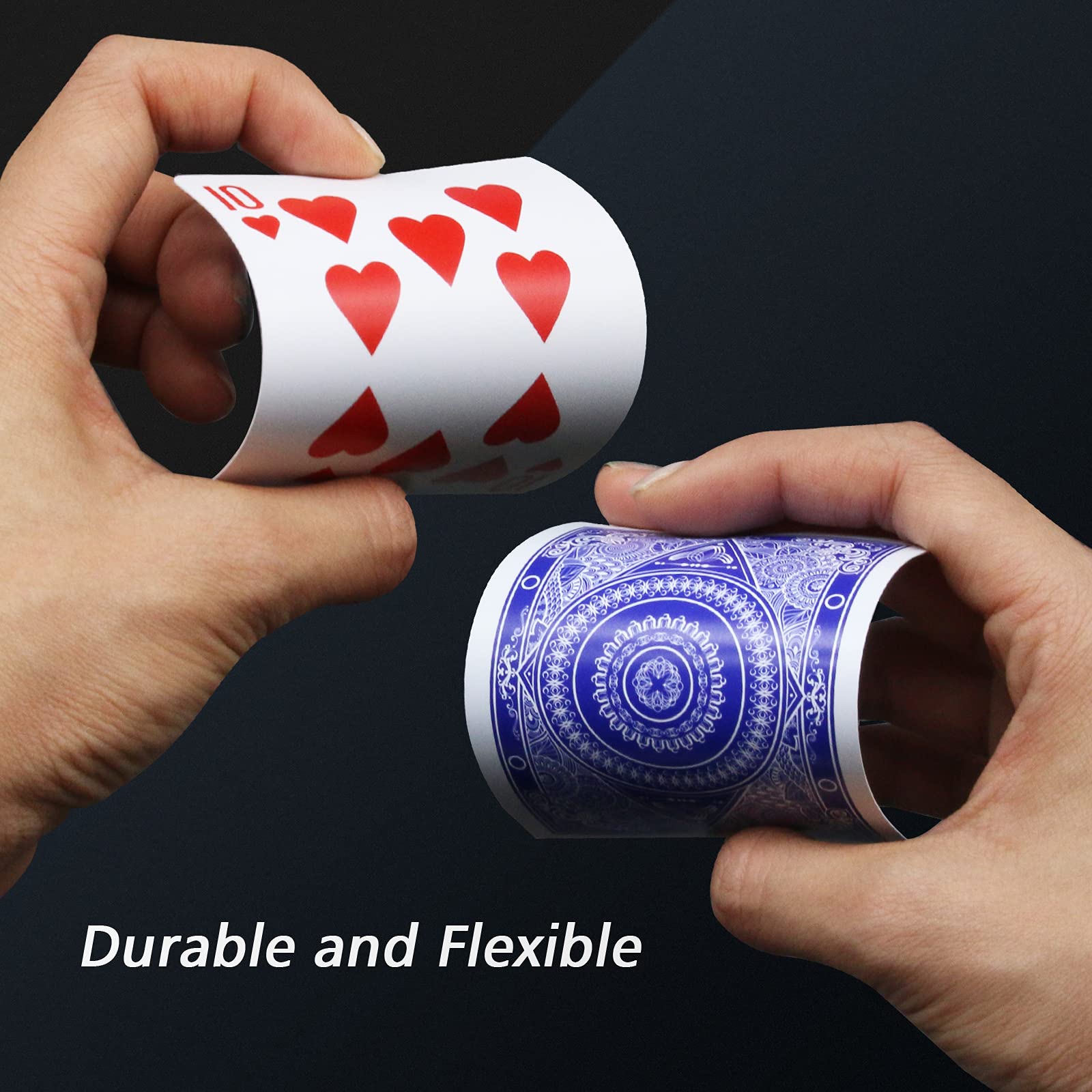 INTEGEAR 2 Decks Waterproof Plastic Playing Cards - Standard Index 2.5