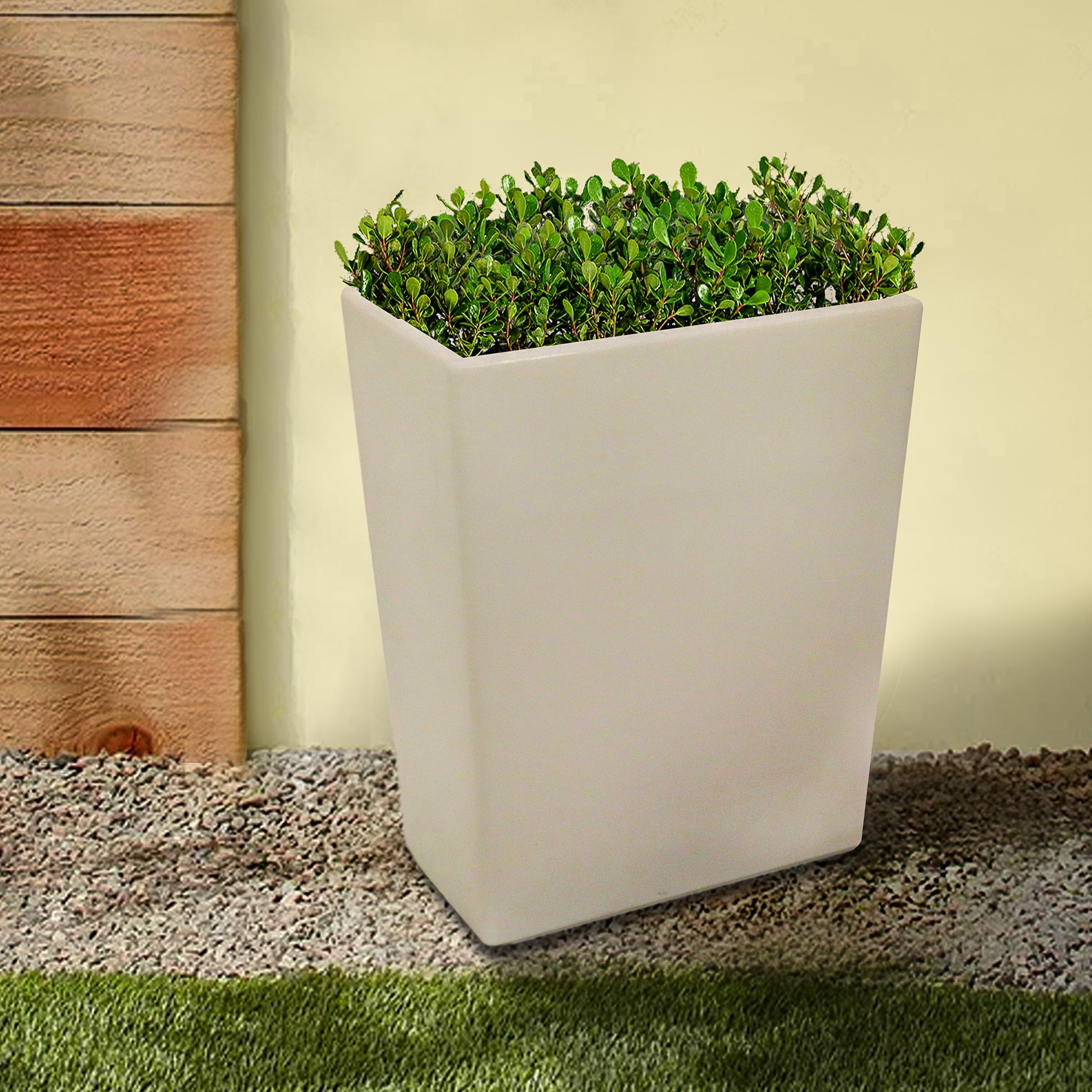 27 Inch Color Changing LED Flower Planter - Self-Watering Decorative Garden Pot for Indoor/Outdoor Plants, Patio, Balcony & Home Decor
