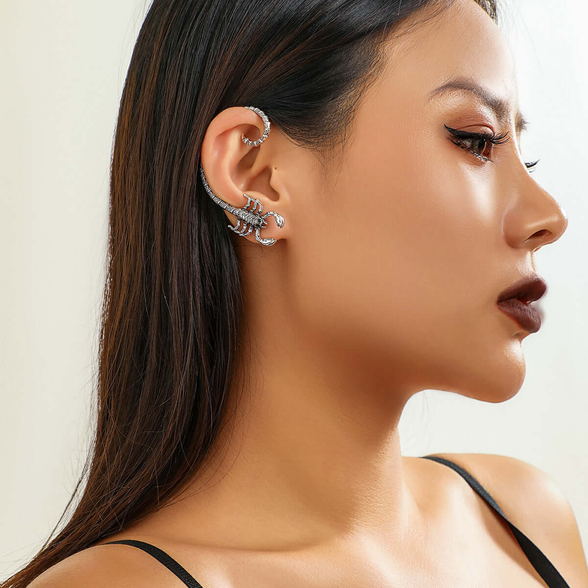 Edgy Scorpio Non-Pierced Ear Wrap Climber Earrings | Fashion Jewelry for Women | Perfect for Parties, Weddings & Everyday Wear | NZ2998