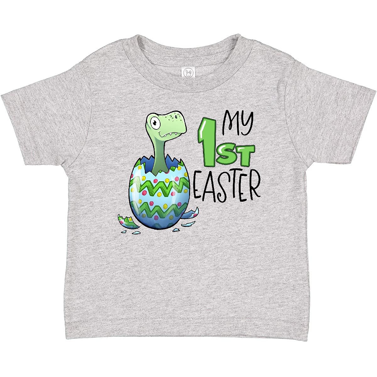 Inktastic My 1st Easter Dinosaur Hatching Egg Baby T-Shirt - Cute Easter Outfit for Infants & Toddlers - Perfect for Easter Egg Hunts & Family Photos